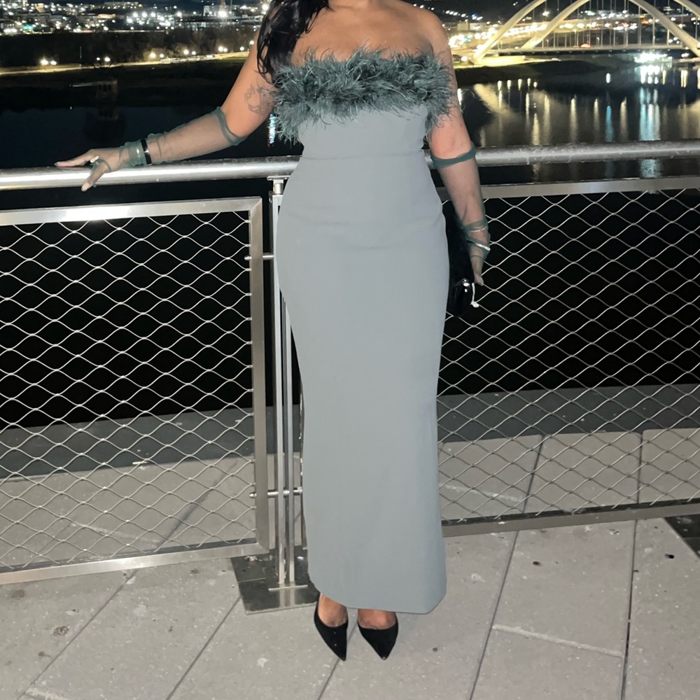 Worn once and dry cleaned house of cb evening gown